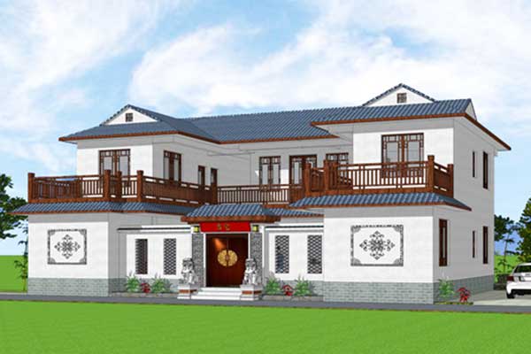 乐山中式四合院自建别墅原创设计图纸
