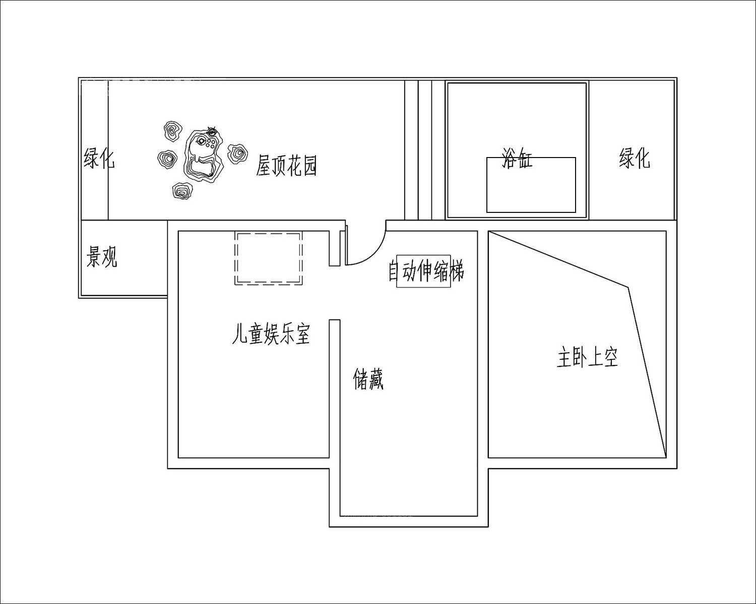 法式别墅三层布局图