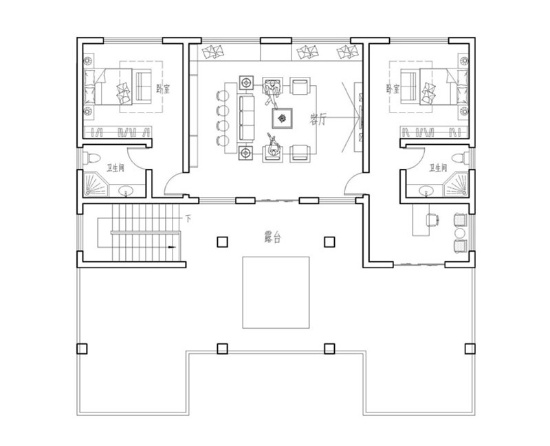 中式自建房设计图二层